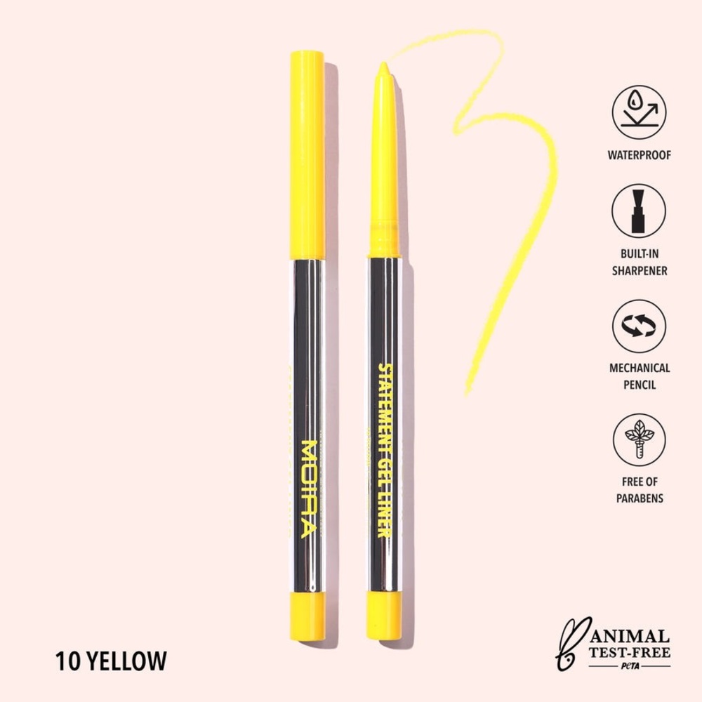 Statement Gel Eyeliner Waterproof Yellow Eyeliner
Graphic Color Pencil Makeup